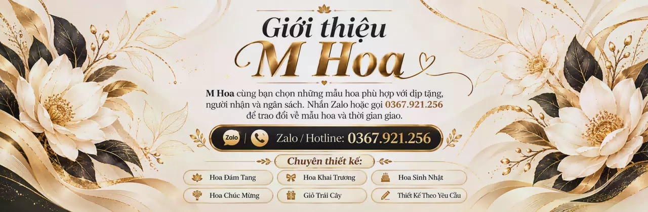 Ảnh bìa Shop hoa tươi Xã Vĩnh Thạnh Gia Lai - Một món hoa, nhiều điều muốn nói